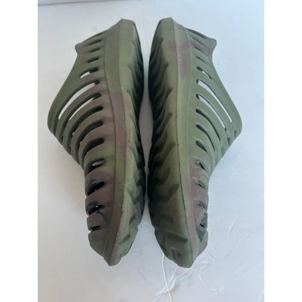 OT Revolution Camo Green and Brown Men's Rubber Water Slip On Shoes‎ Small  8-9